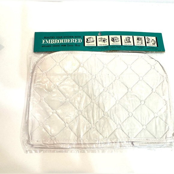 Vintage Kitchen Appliance Covers Dora May Embroidered  Toaster And Mixer NEW 70s - Picture 4 of 9